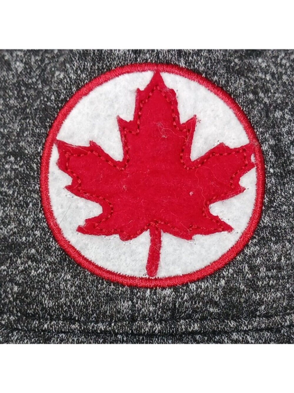 Canada 67 Charcoal Heather Baseball Cap XS/S Sz 4-6 Red Maple Leaf Embroidery D7 - Picture 2 of 10